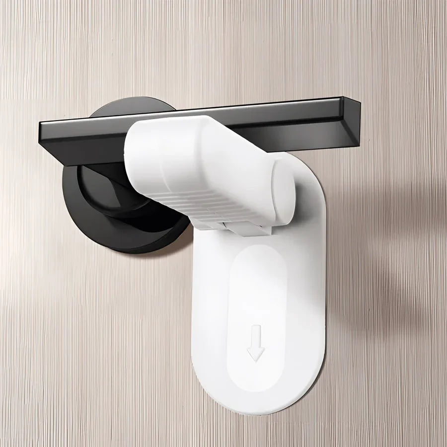Door Lever Lock Universal Anti-Open Handle Child Baby Safety Locks Punch-Free Multifunction Hidden Button Buckle Safety Lock