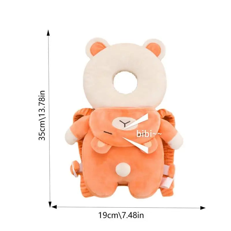 Baby Fall Pillow Backpack Soft Fall Protector Baby Cushion Backpack Head Protection for Baby Cartoon Baby Head Protector Back