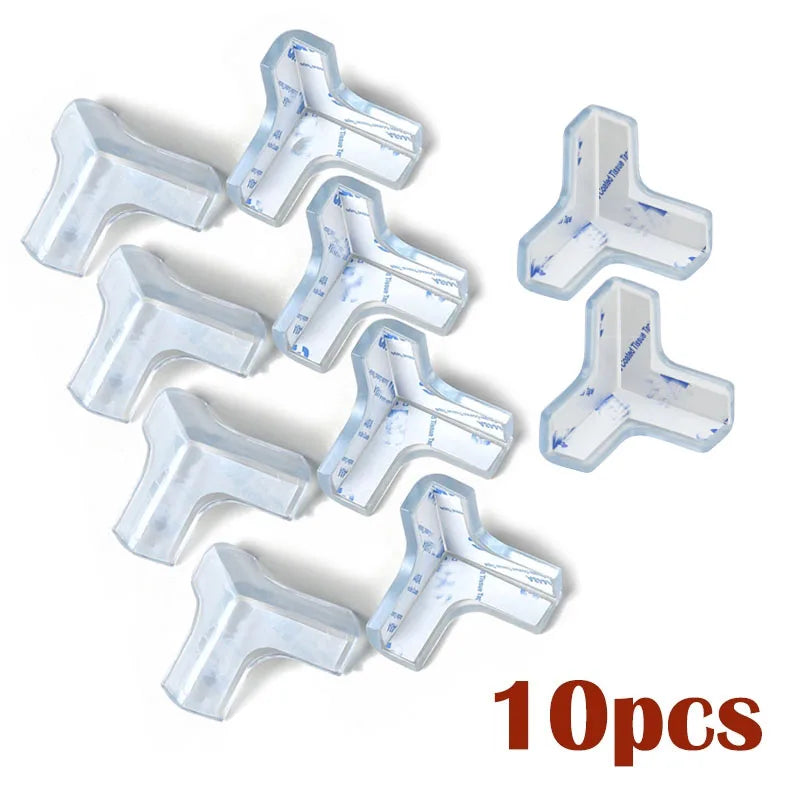 10Pcs Baby Safety Silicone Protector Table Corner Edge Protection Cover Electric Socket Protection Children Anticollision Guards