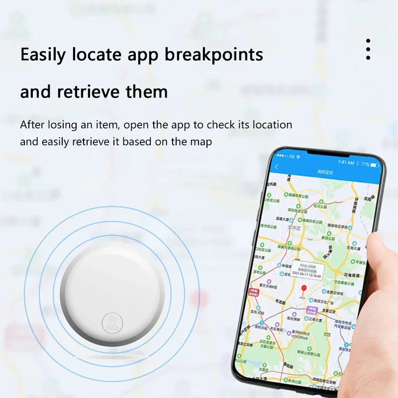 Smart Airtag Bluetooth 5.3 GPS Tracker Work with Android Ios System Air Tag Tracker Mini Locator Kids Bag Key Wall Finder