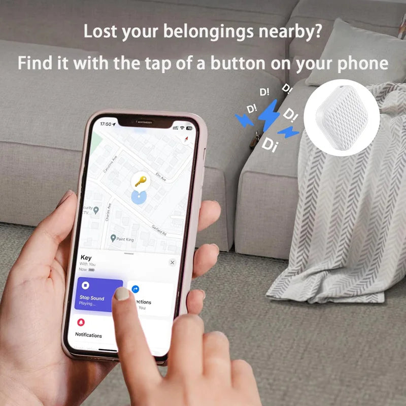Mini GPS Tracker Air Tag Child Finder Pet Bike Bag Loss Tracker Smart Bluetooth Airtag for Apple Ios System Find My APP Tracker