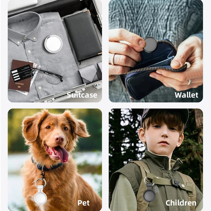Mini GPS Tracker Air Tag Child Finder Pet Bike Bag Loss Tracker Smart Bluetooth Airtag for Apple Ios System Find My APP Tracker