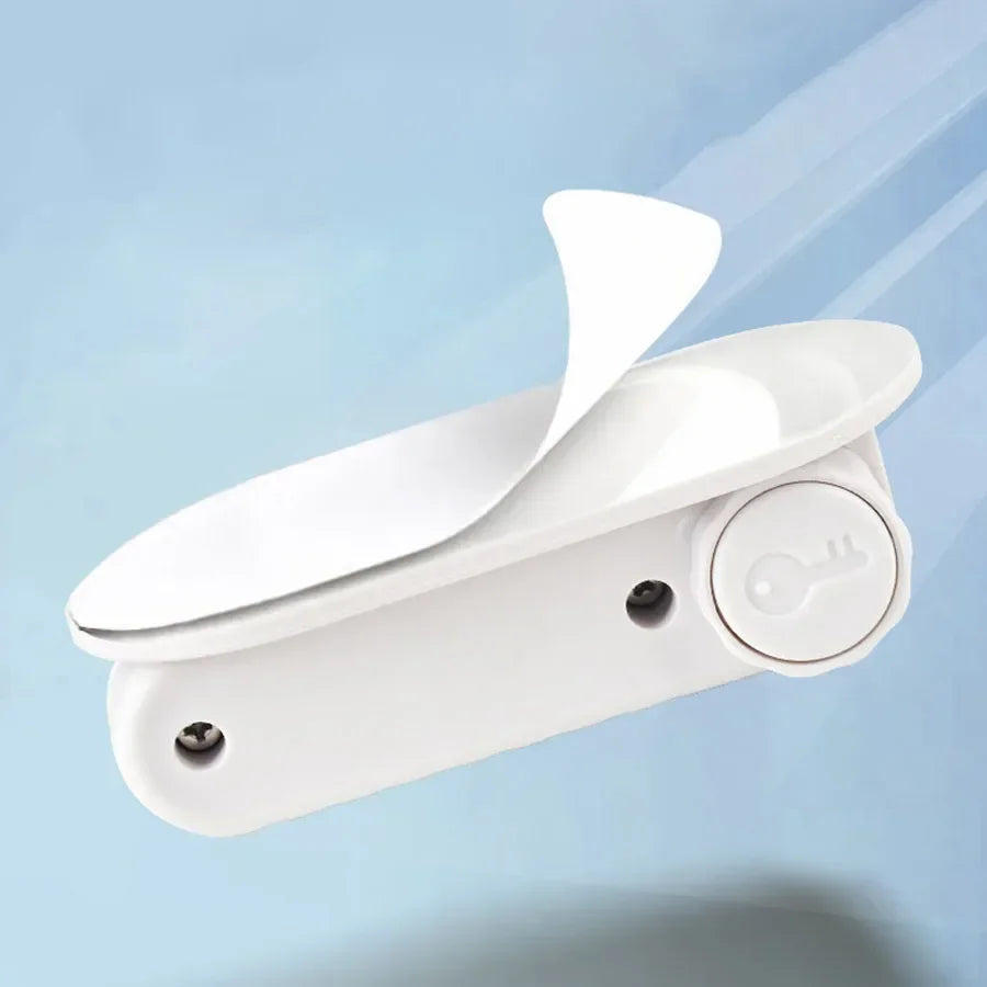 Door Lever Lock Universal Anti-Open Handle Child Baby Safety Locks Punch-Free Multifunction Hidden Button Buckle Safety Lock