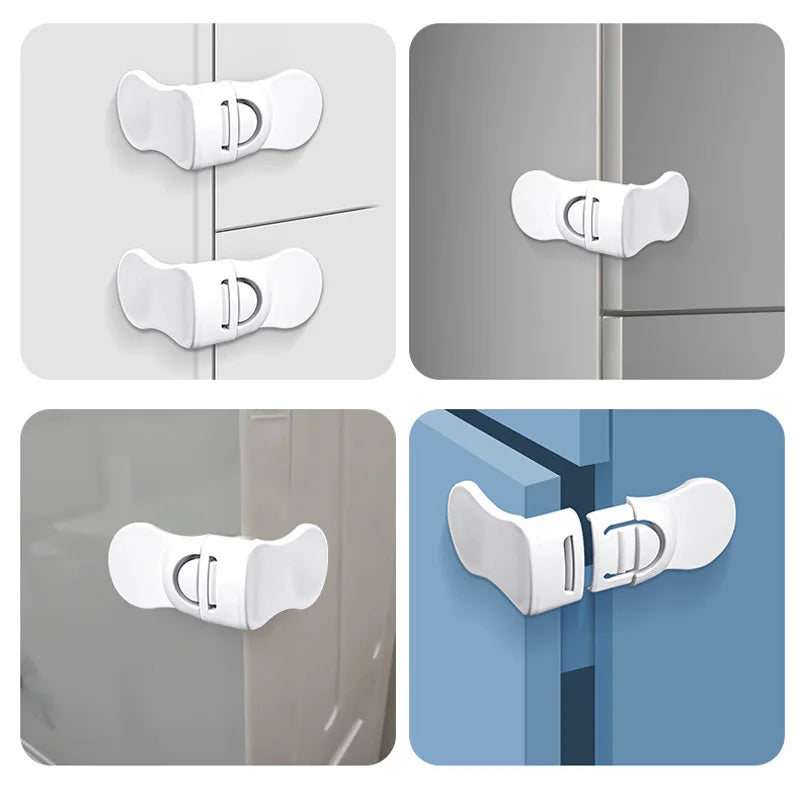 Kids Safety Locker Home Security Protection Door Drawer Lock for Children Refrigerator Cabinet Locks for Baby Safe Care 1/3/5Pcs