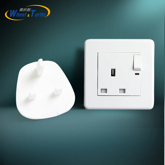 4Pcs/Lot UK/BS Standard Sockets Cover Baby Electric Outlet Plug Kids Electrical Safety Protector Protection Caps
