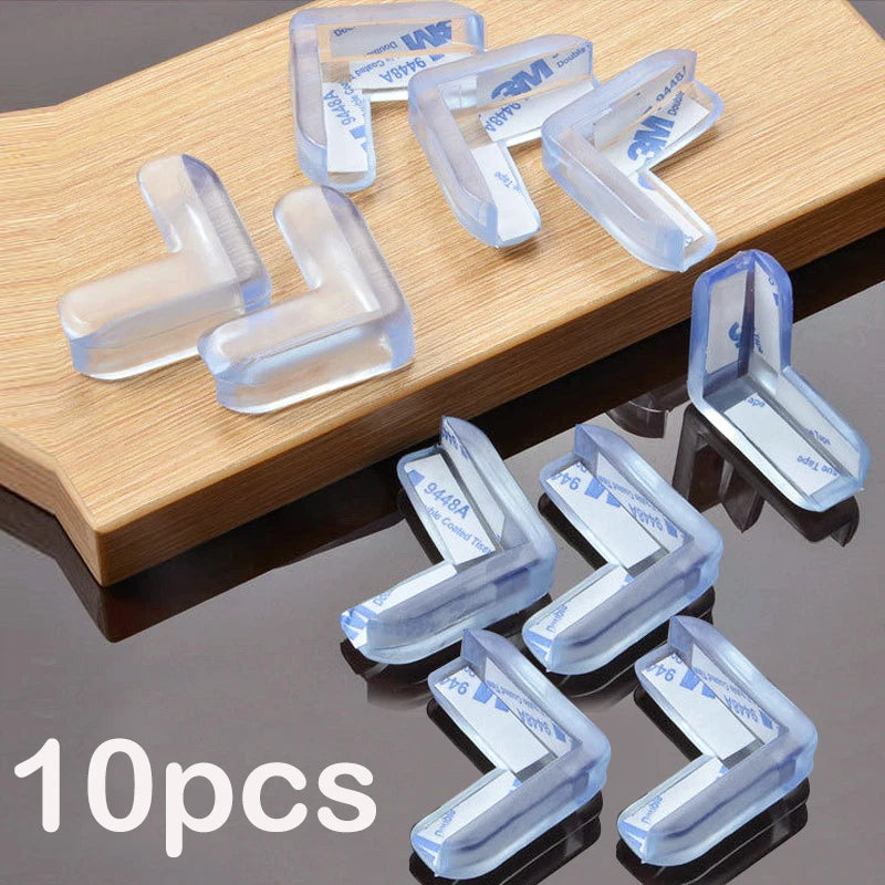 10Pcs Baby Safety Silicone Protector Table Corner Edge Protection Cover Electric Socket Protection Children Anticollision Guards